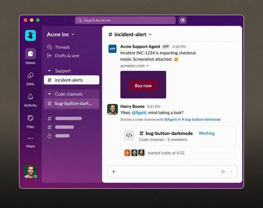 AI developer agents in Slack