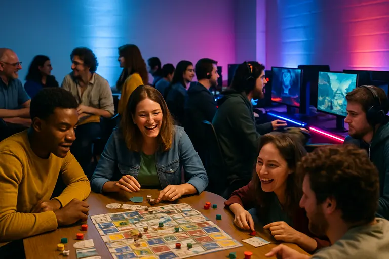 Digital storefront tiles for games, subscriptions, and add-ons on a gaming screen