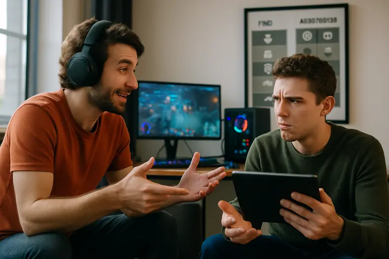 Two controllers beside a screen showing cloud and local play options