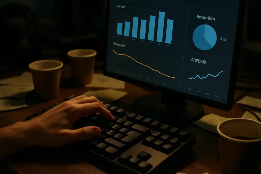 2XKO development halt shown through a player reviewing game purchases on a monitor