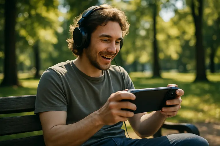 Person comparing game edition prices on a laptop with a controller nearby